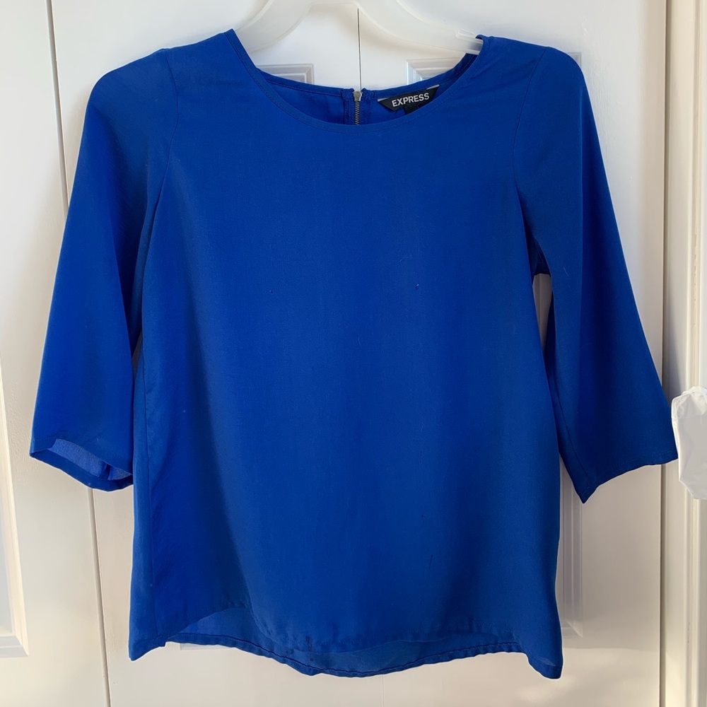 Royal blue express dress shirt